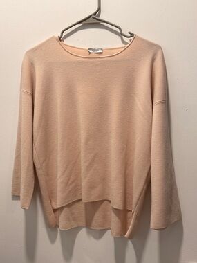 PESERICO Blush Pink Boatneck Knit Top